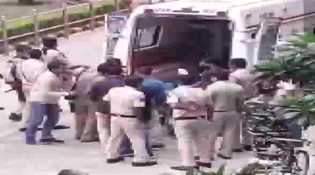 Thrill outside Delhi court accused shot dead Police encounter four gangsters