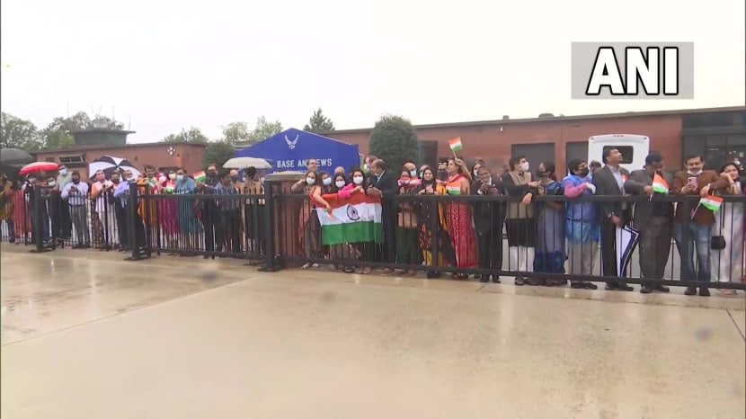 Indian Americans welcome PM Modi in Washington