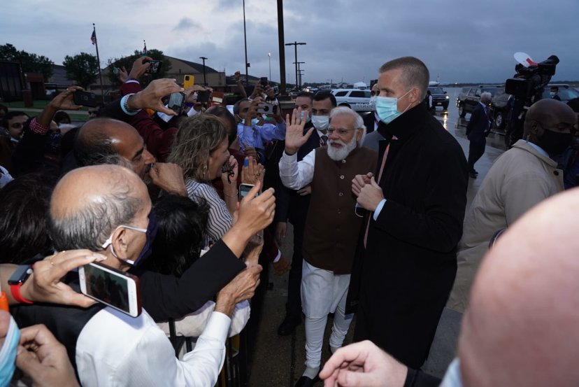 Indian Americans welcome PM Modi in Washington