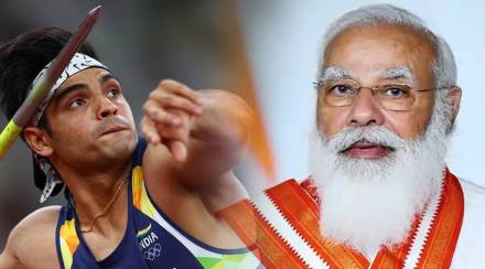 auction-of-1300-gifts-occasion-of-narendra-modi-birthday-javelin-given-by-neeraj-chopra-gst-97