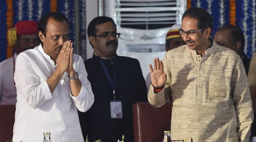 ajit pawar and uddhav thackeray
