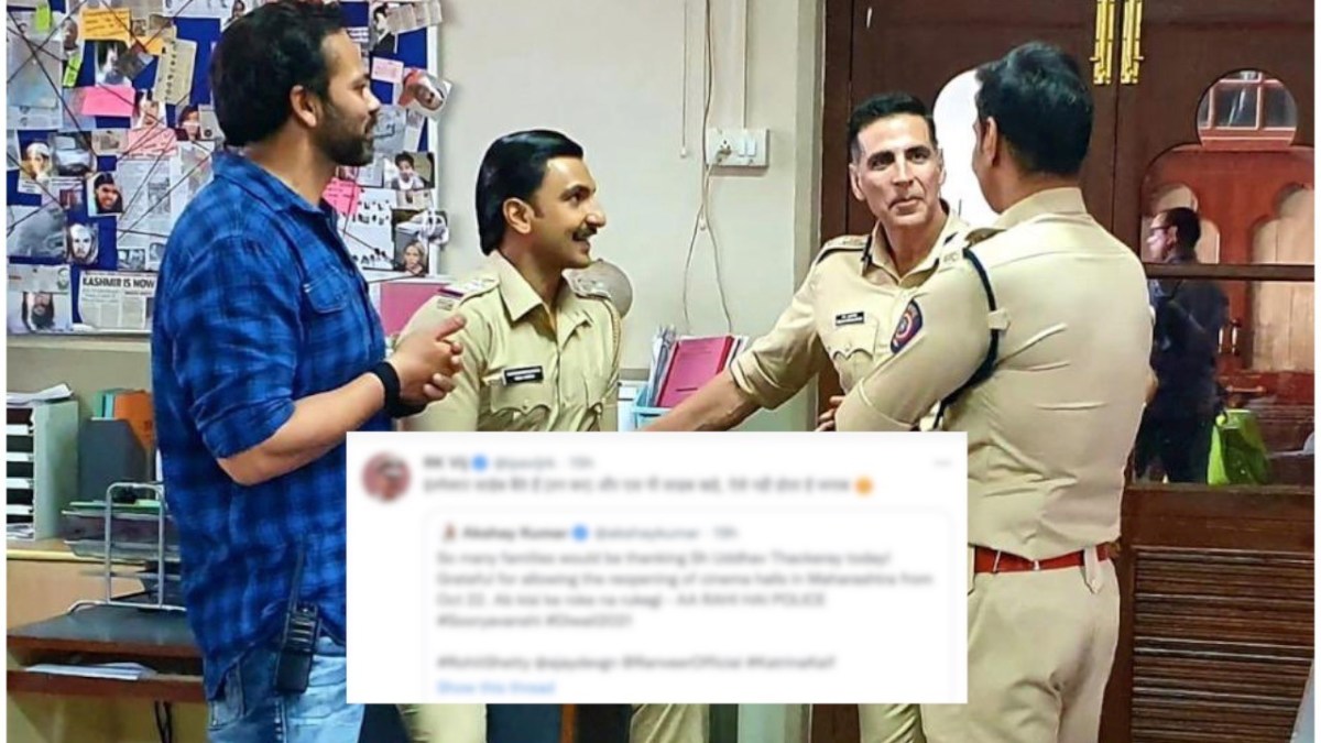 akshay kumar, ranveer singh, ajay devgan, rohit shetty, sooryavanshi, dgp rk vij,