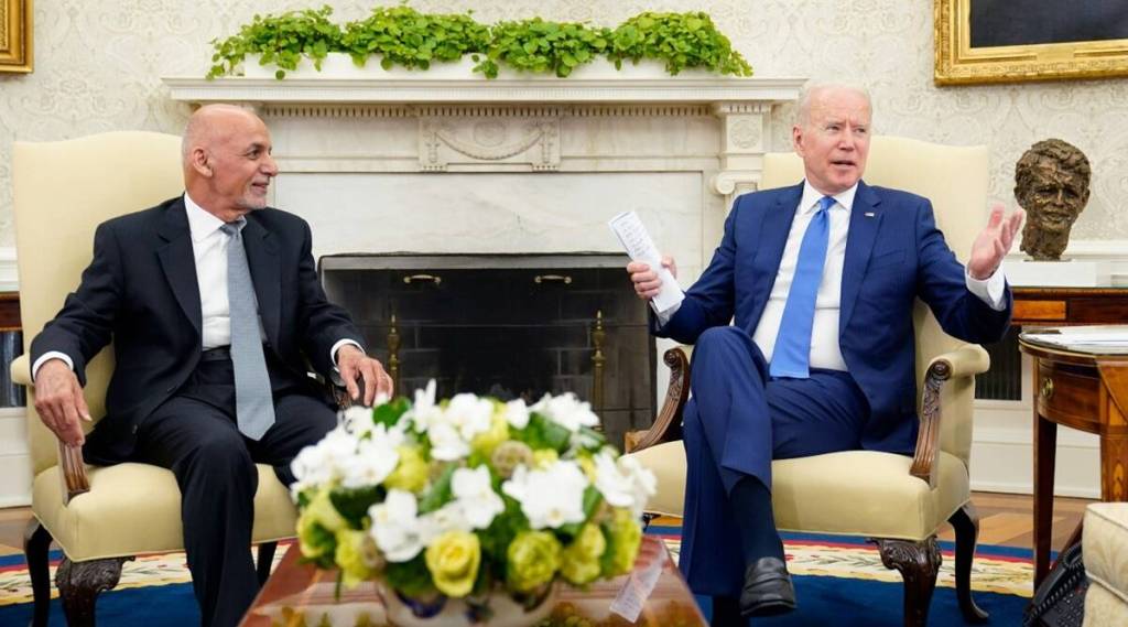 Biden telephone conversation Ashraf Ghani before Taliban took control Afghanistan