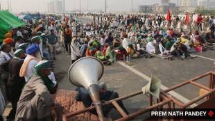 farmers protest photo indian express