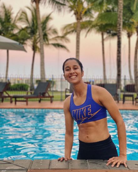 21 year old indian women cricketer jemimah rodrigues posted swimming pool photo indian hockey goalkeeper pr sreejesh comments on it