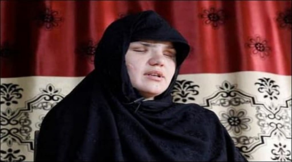 Khatera Hashmi, a former Afghan policewoman