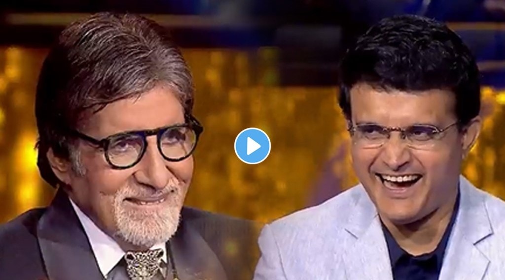 KBC 13 Amitabh Bachchan turned contestant as sourav ganguly took over hosting duties watch video
