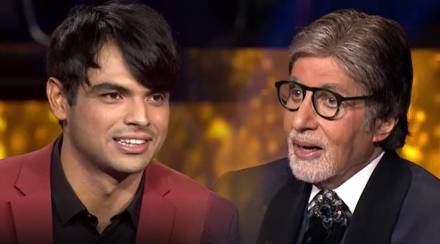 neeraj chopra, amitabh bachchan, kbc 13,