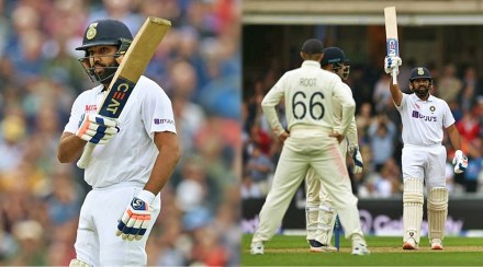 ind vs eng rohit sharma hits his first test century on foreign soil