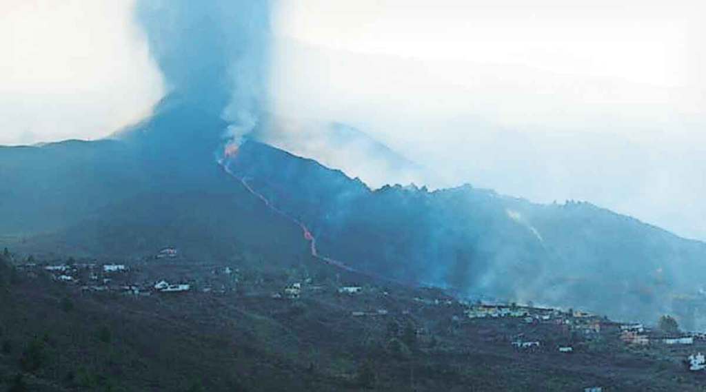 स्पेनमधील ज्वालामुखीच्या उद्रेकात घट