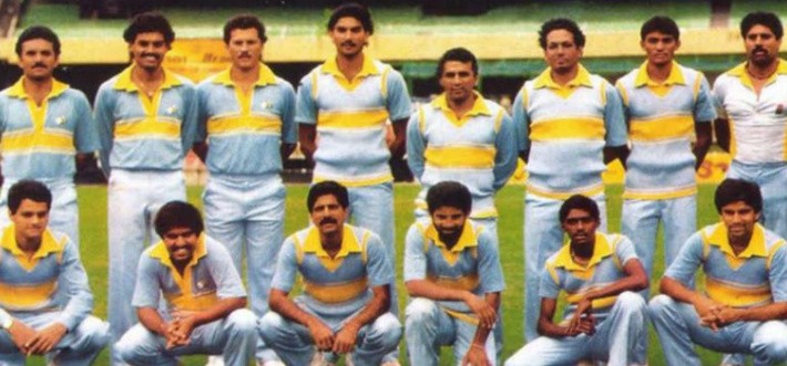 १९८५ मधील भारतीय संघाची जर्सी (फोटो सौजन्य - ट्विटर)