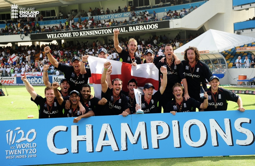 २०१० मध्ये इंग्लंडने टी २० विश्वचषक जिंकला. इंग्लंडने ७ गडी राखून ऑस्ट्रेलियाचा पराभव केला. (Photo- Twitter)