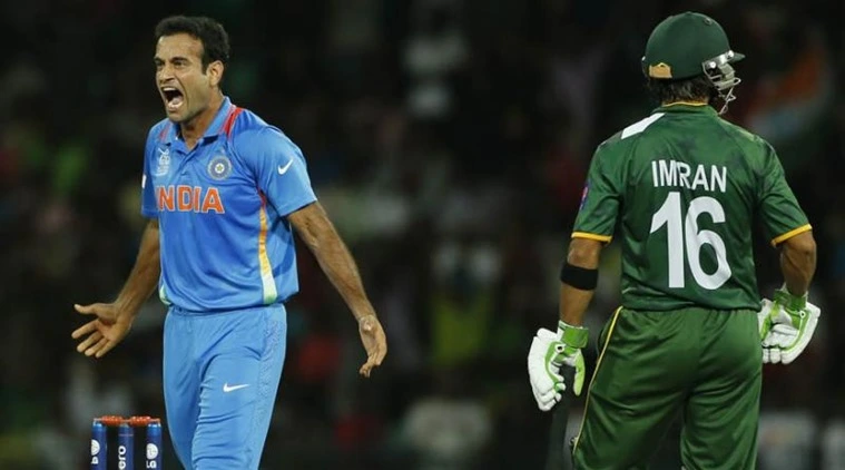पाकिस्तान विरुद्ध खेळताना इरफान पठाणने तीन सामन्यात ६ गडी बाद केले आहेत. (Photo- Indian Express)