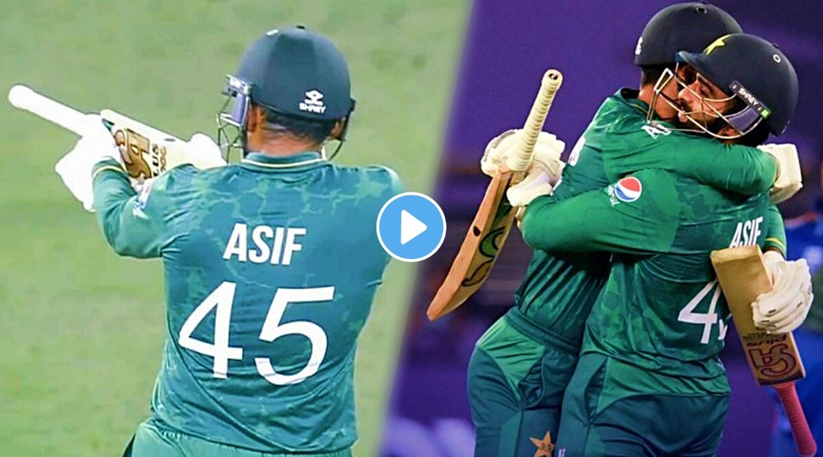 t20 wc pakistan cricketer asif ali finishes with four sixes in an over against afghanistan
