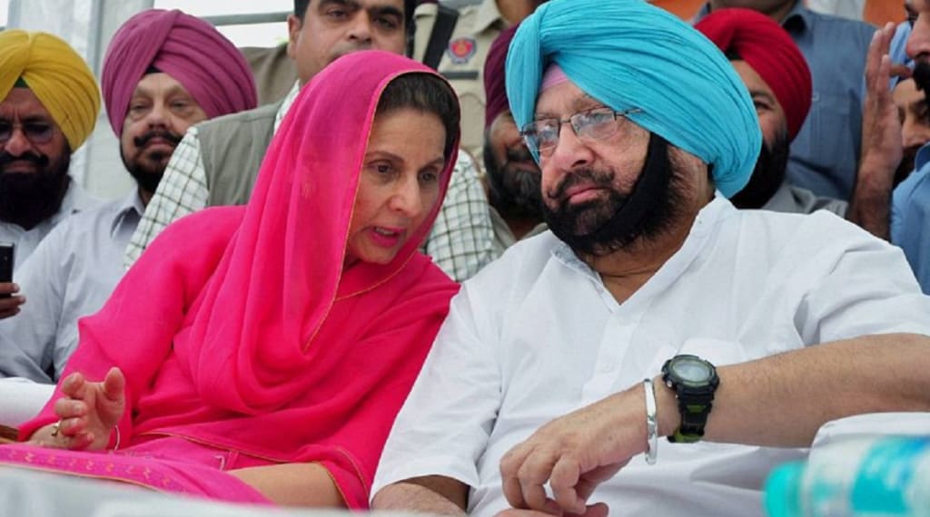 captain amrinder singh wife preneet kaur