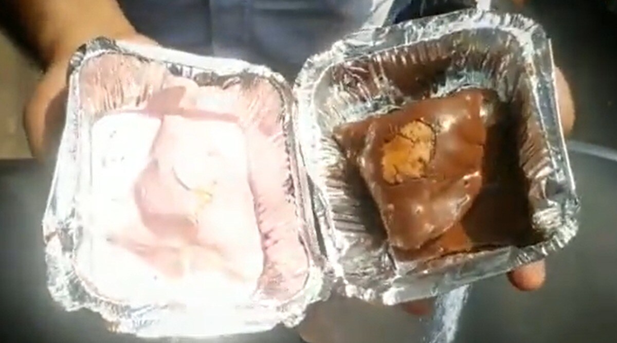 chocolate and staberry samosa