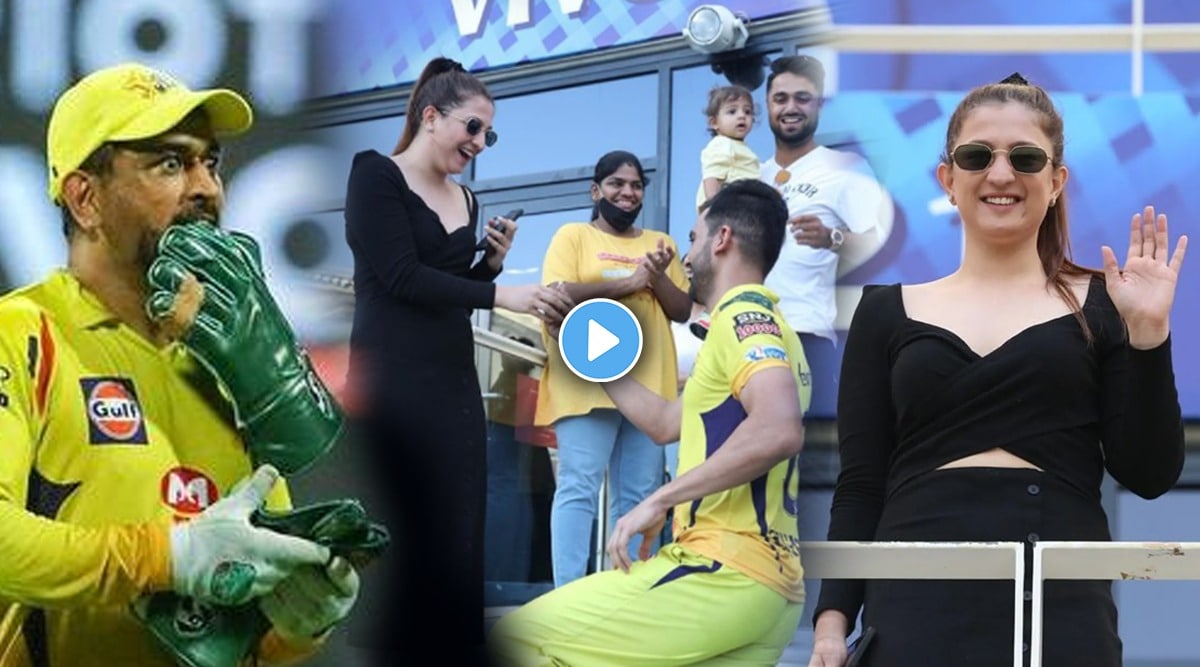 IPL 2021 csk pacer deepak chahar proposes girlfriend at stadium after match against pbks