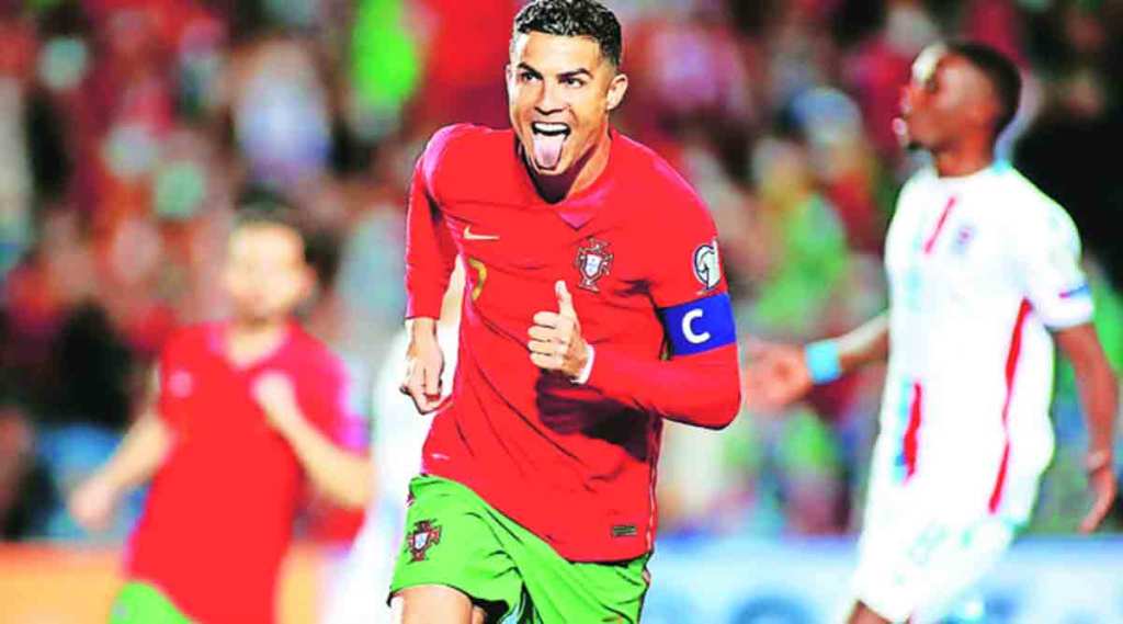 विश्वचषक फुटबॉल पात्रता फेरी : रोनाल्डोच्या विक्रमी हॅट्ट्रिकमुळे पोर्तुगालचा दिमाखदार विजय