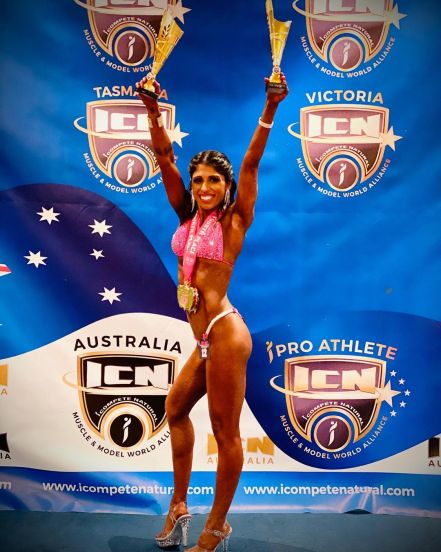 Neeru Samota Win 3 Gold Medals in Australia Natural Body Building Competition 