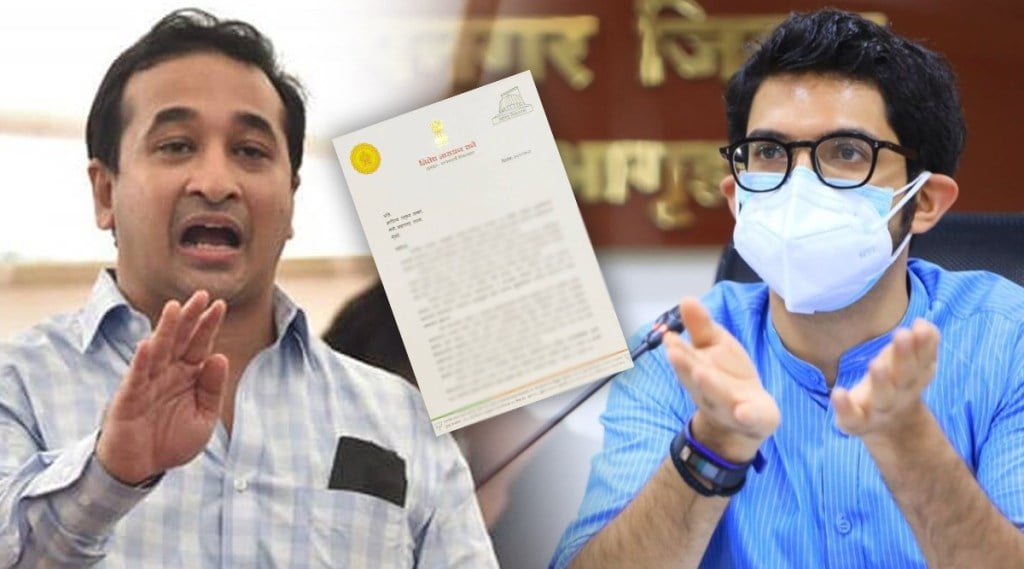 Covid 19, BJP, Nitesh Rane, Shivsena, Aditya Thackeray, नितेश राणेंचं आदित्य ठाकरेंना पत्र,