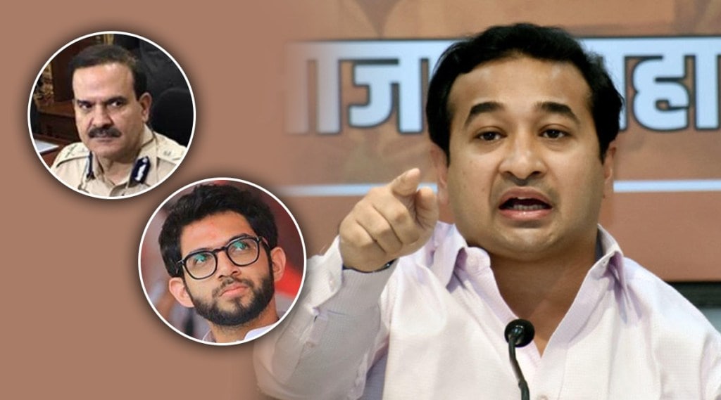 Parambir Singh close to Aditya Thackeray Serious allegations of Nitesh Rane