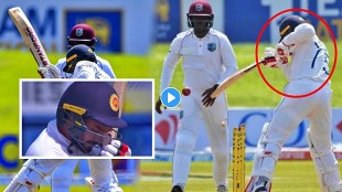Sri Lankan batter dhananjaya de silva gets out hit wicket in a hilarious manner