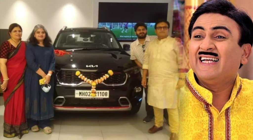 tarak mehata ka oolta chashma, dilip joshi, dilip joshi new car, kia sonet,