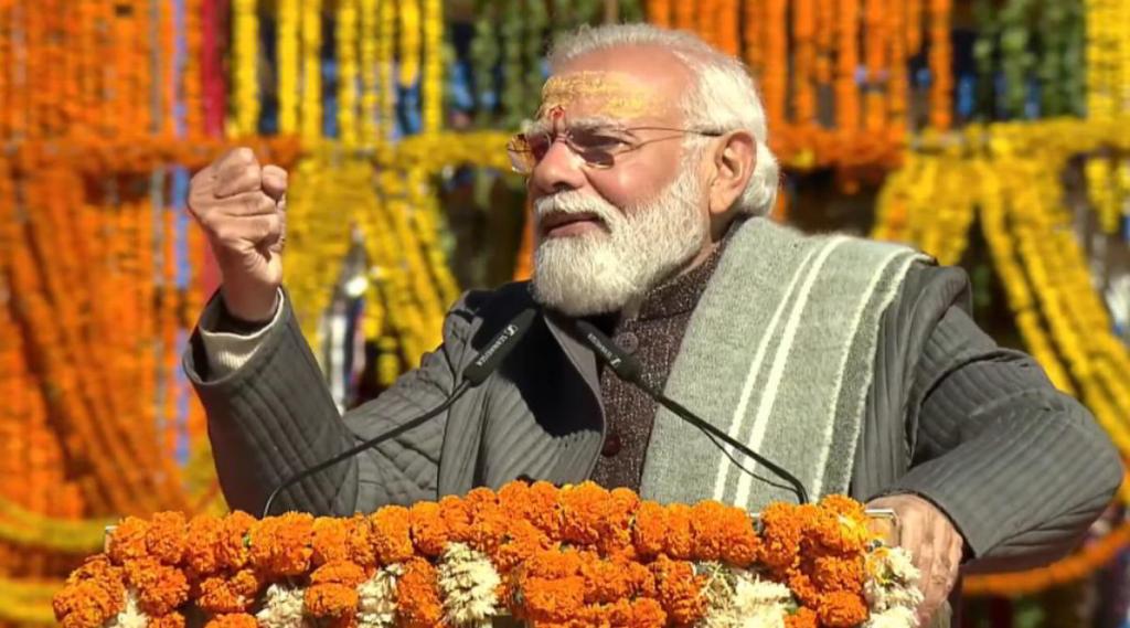 Pm narendra modi kedarnath visit inaugurate adi shankaracharya statue lay foundation stone of reconstruction projects