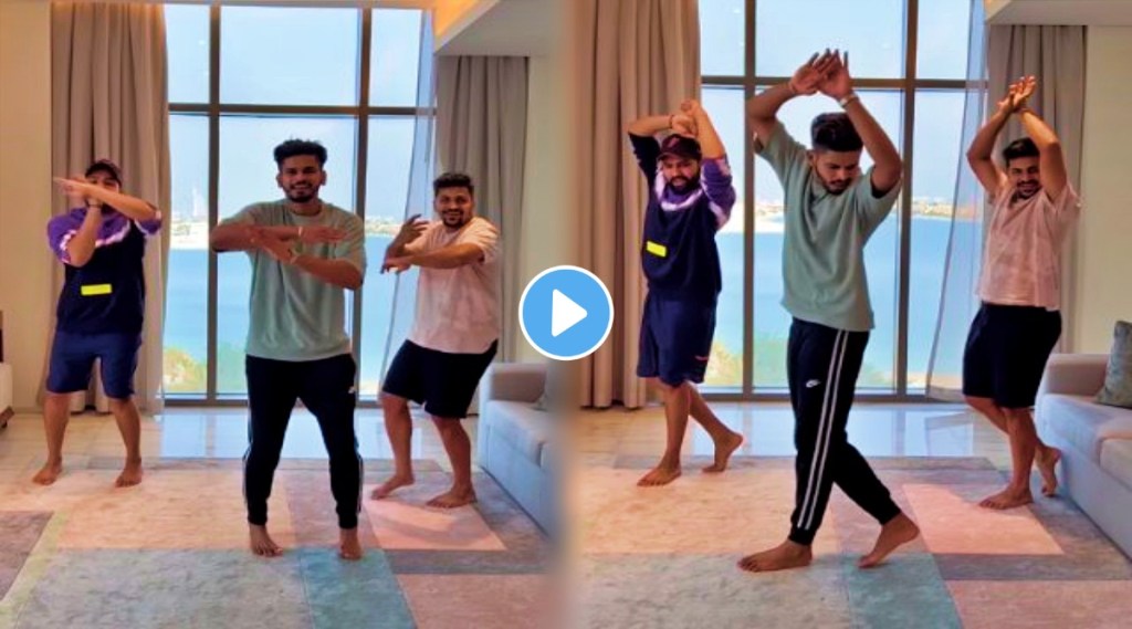 Rohit sharma shardul thakur and shreyas iyer show incredible dance moves watch video