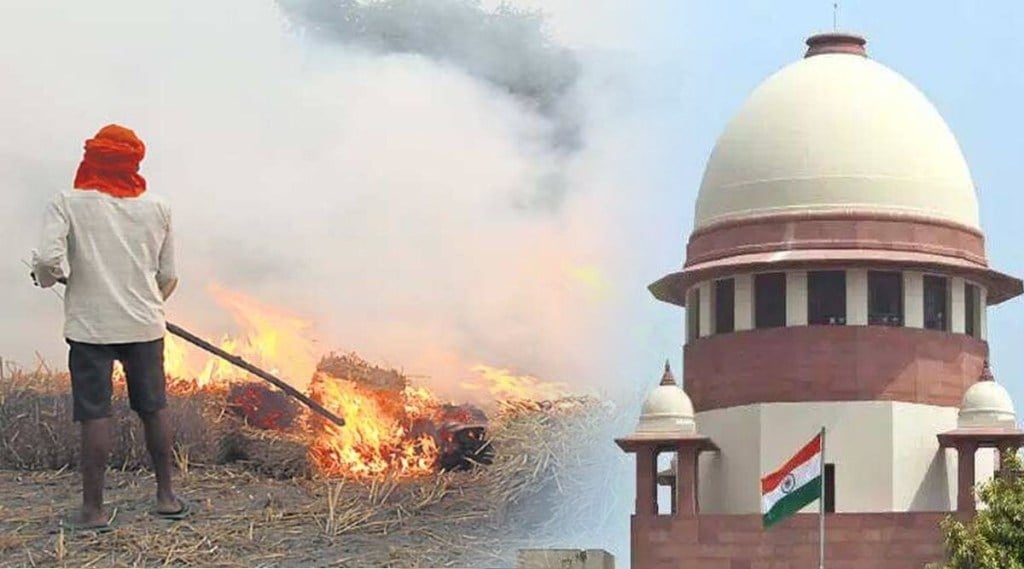 supreme court on farmers stubble burning delhi pollution