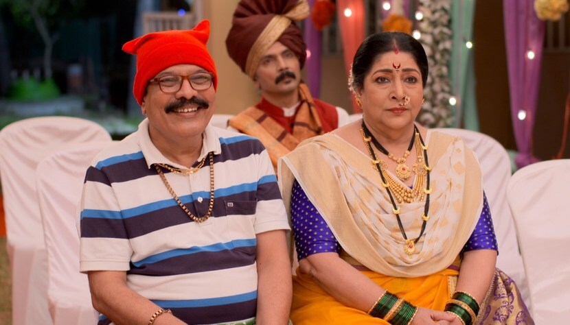 Aai Kuthe Kay Karte Anagha Abhishek Sangeet Photos