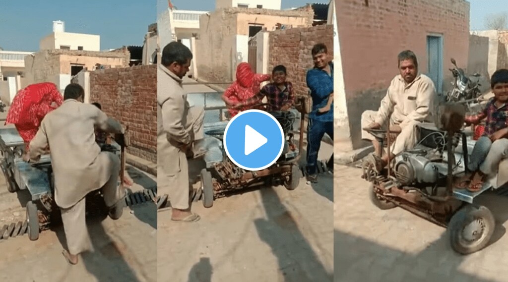 Farmer made car from scrap