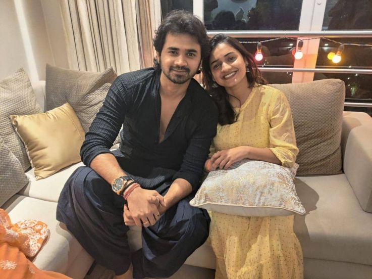 Hruta Durgule Prateek Shah Engagement Photos