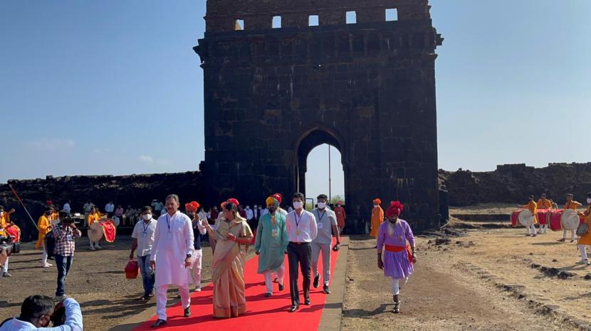 President Ram Nath Kovind Raigad Fort Maharashtra