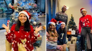 Sonalee Kulkarni Christmas 2021 Celebration