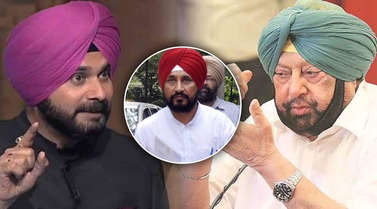 amrinder singh in charanjeet singh channi navjyot singh sidhu