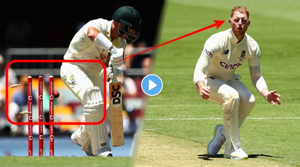 Ben stokes bowled consecutive no balls until david warner bowled on the fourth ball