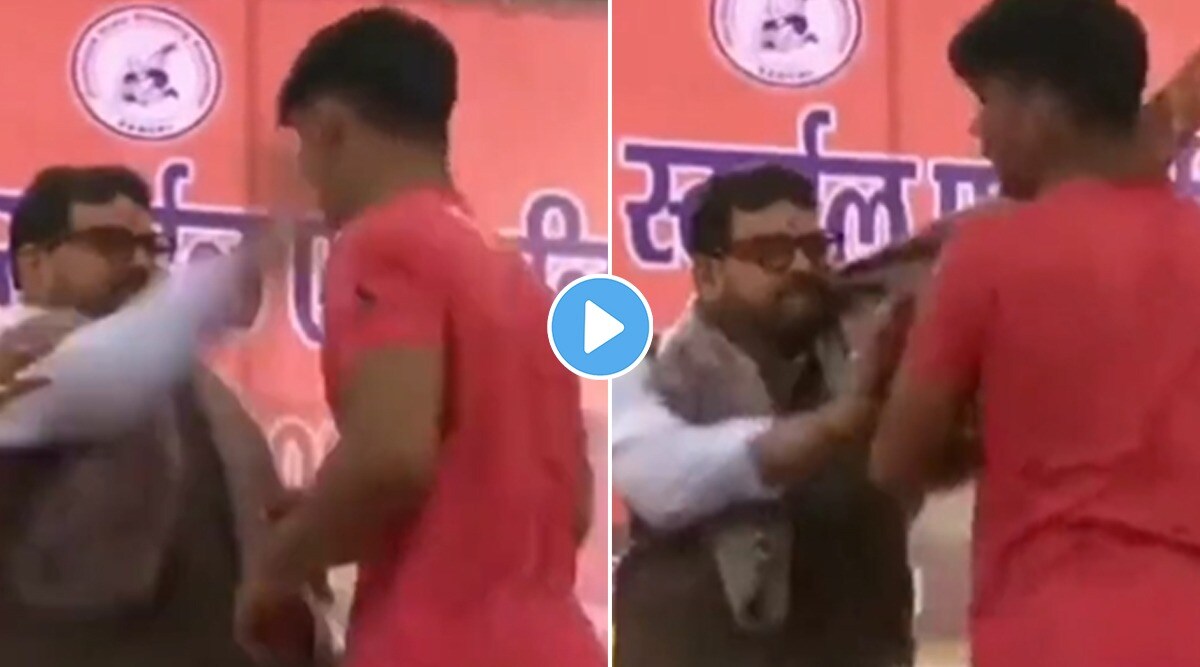 bjp mp slapped young wrestler in uttar pradesh