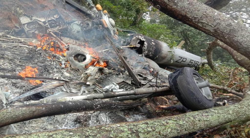 IAF chopper CDS Bipin Rawat on board crashes in Tamil Nadu 2 dead