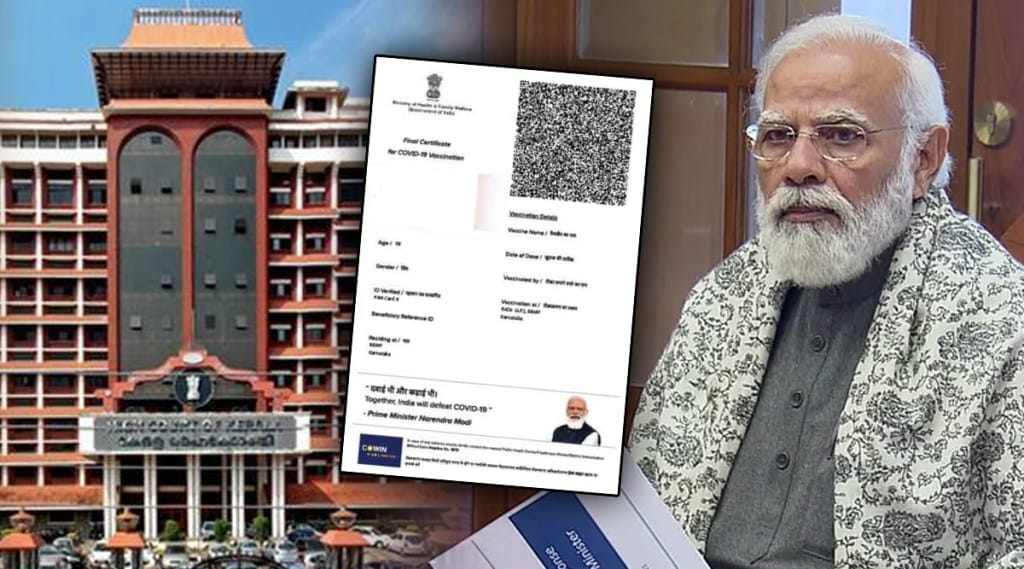 kerala high court pm narendra modi photo on vaccination certificate =