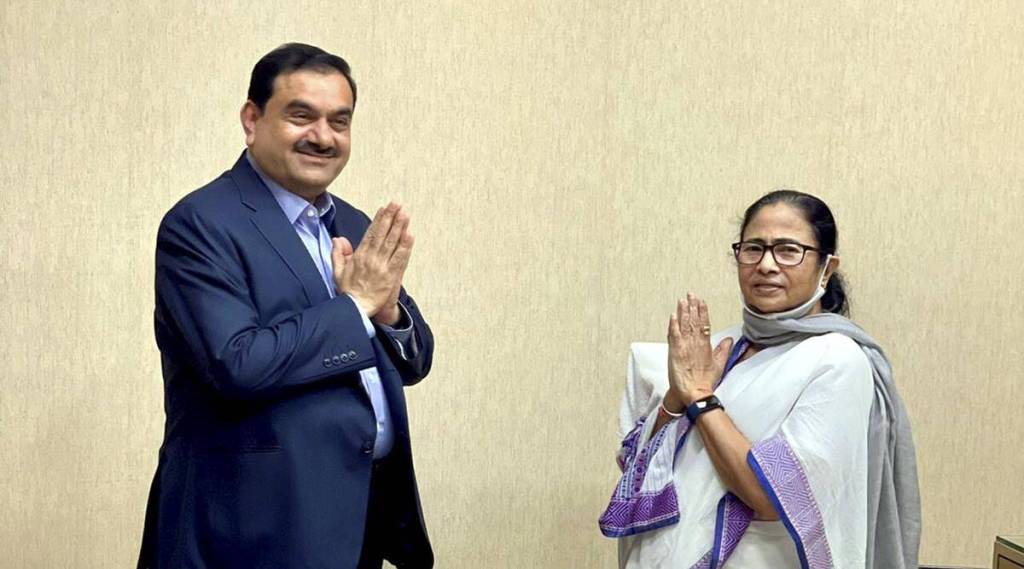 West Bengal cm mamata banerjee meets businessman gautam adani Kolkata