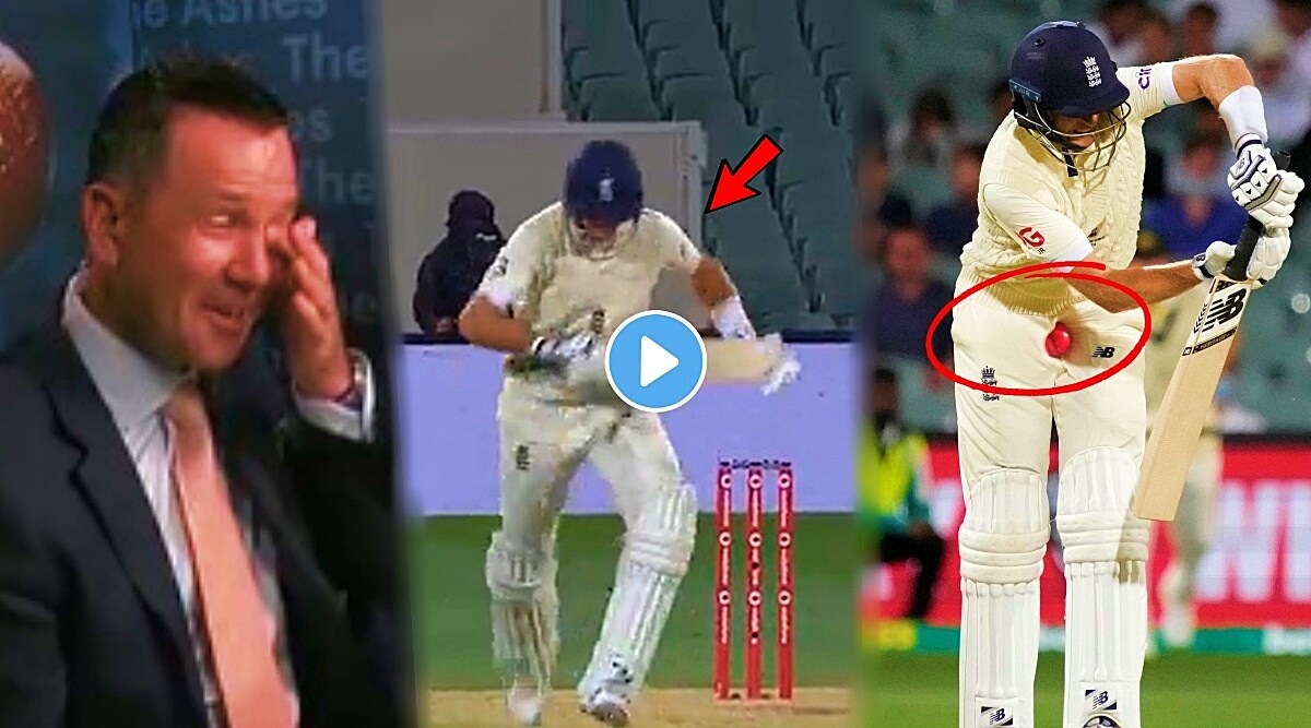 Ashes 2021 ball hits the private part of joe root during match watch video
