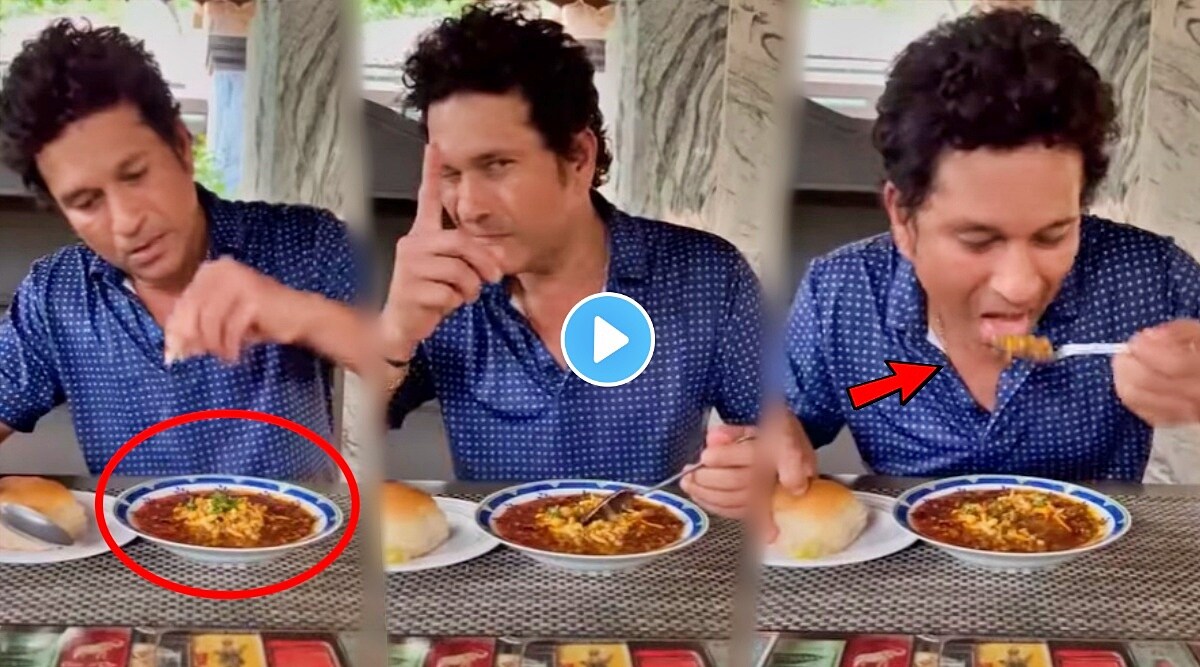 Sachin tendulkar tastes maharashtras misal pav watch video