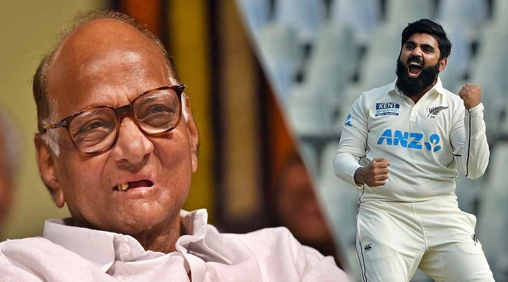 ind vs nz ncp chief sharad pawar congratulates ajaz patel for taking 10 wickets