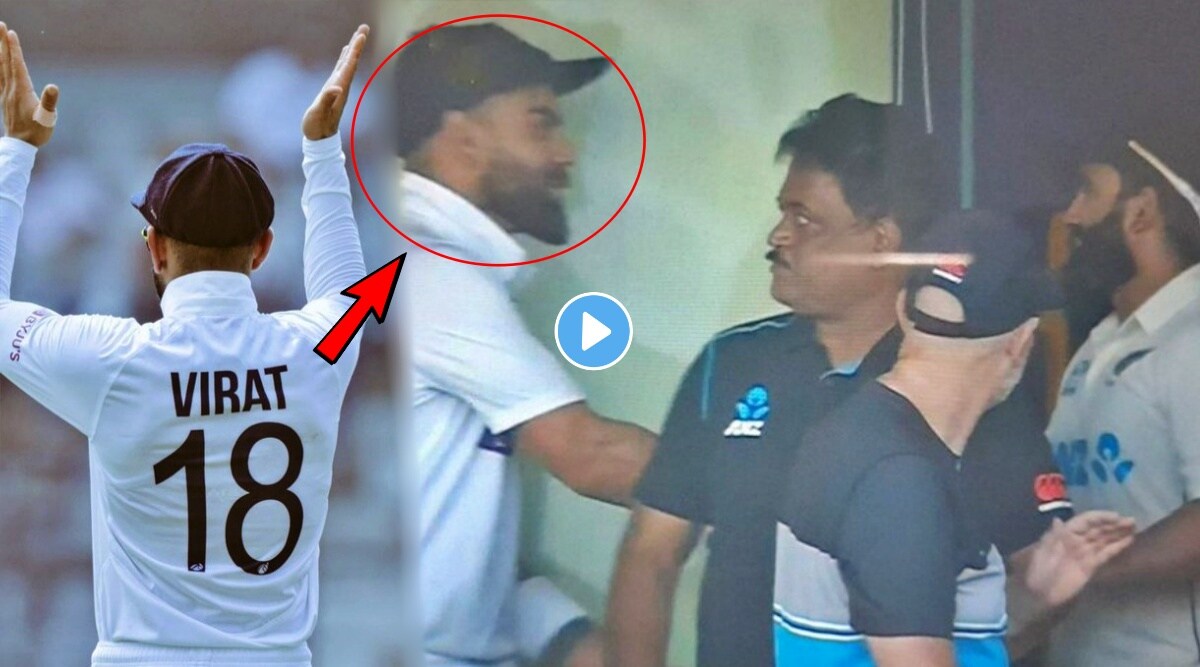 ind vs nz virat kohli went to new zealand dressing room to congratulate ajaz patel