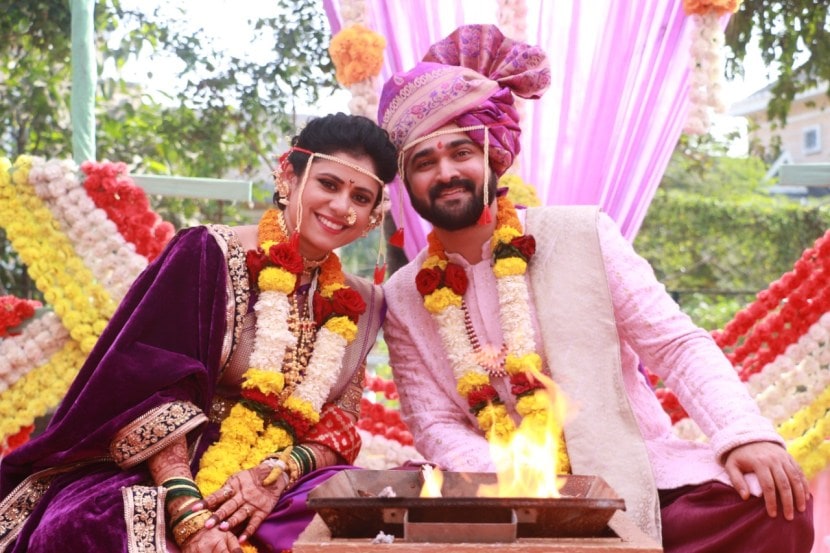 Aai Kuthe Kay Karte Abhishek Anagha Wedding Photos