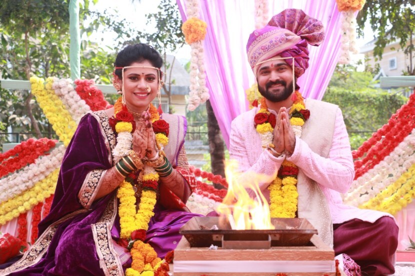Aai Kuthe Kay Karte Abhishek Anagha Wedding Photos