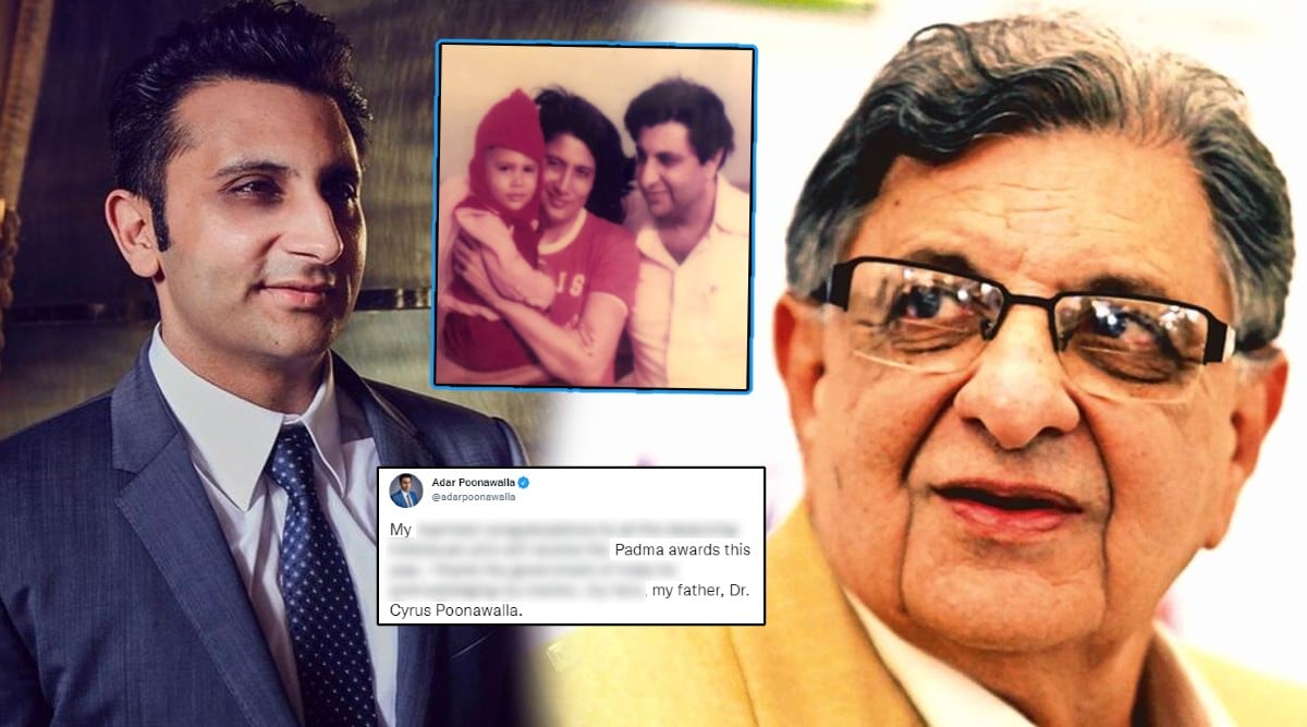 After the announcement of Padma Bhushan to his father, Adar Poonawala  posted an emotional photo of his childhood and said, "This year" -  Maharashtra Pradesh