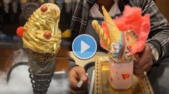 Viral Video: या शहरात मिळतंय २४ कॅरेट सोन्याचं आइसक्रीम, नेटकरी म्हणाले, “किंमत…”