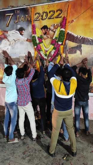 Photos Rajamouli Film RRR Star Cast Fees Of Ram Charan Jr Ntr Alia Bhatt Ajay Devgan